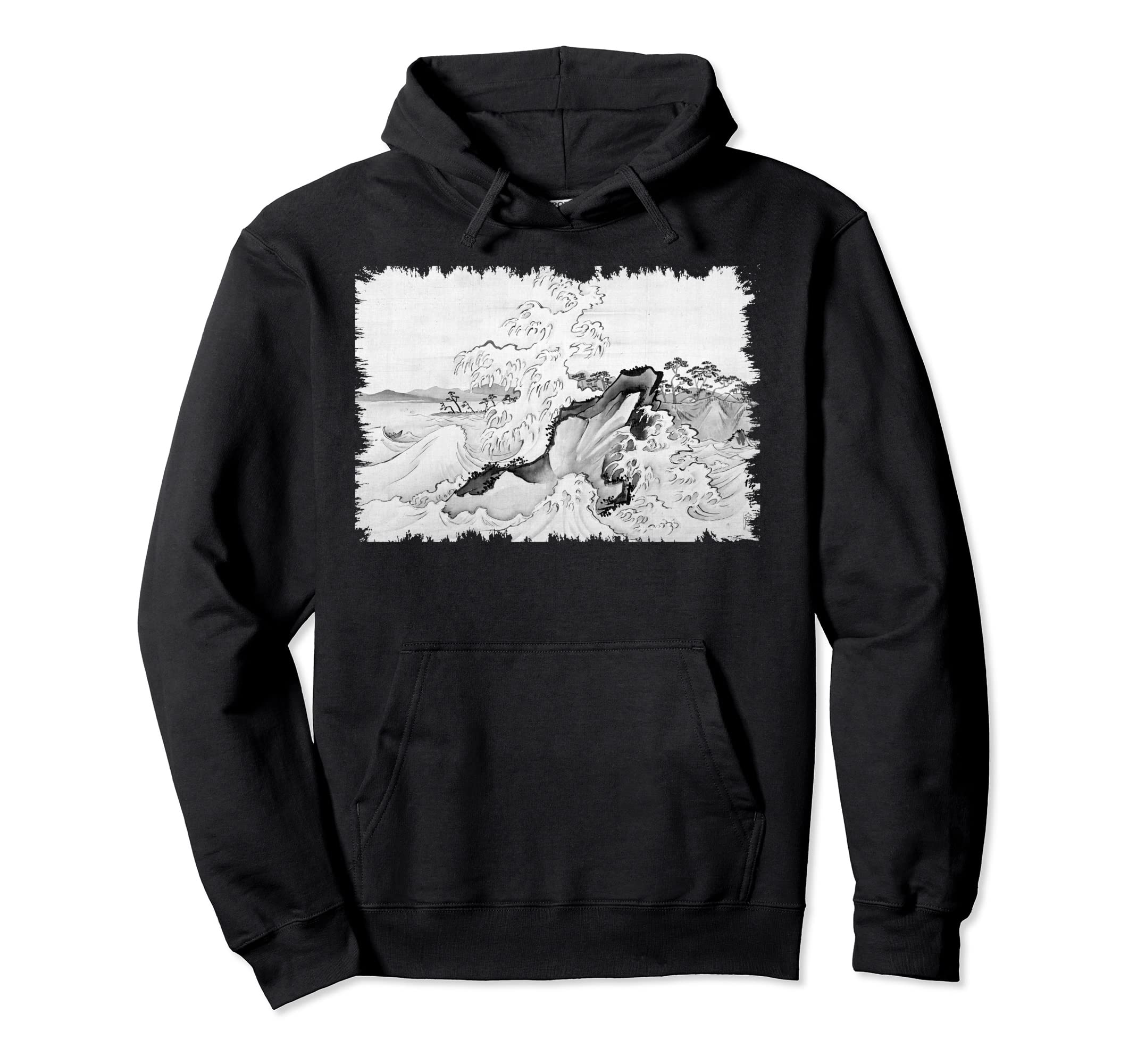 Famous Art Koyurugi Beach Hiroshige Hoodie - Custom Art Print for Adults - T-Shirt, Sweatshirt, Hoodie