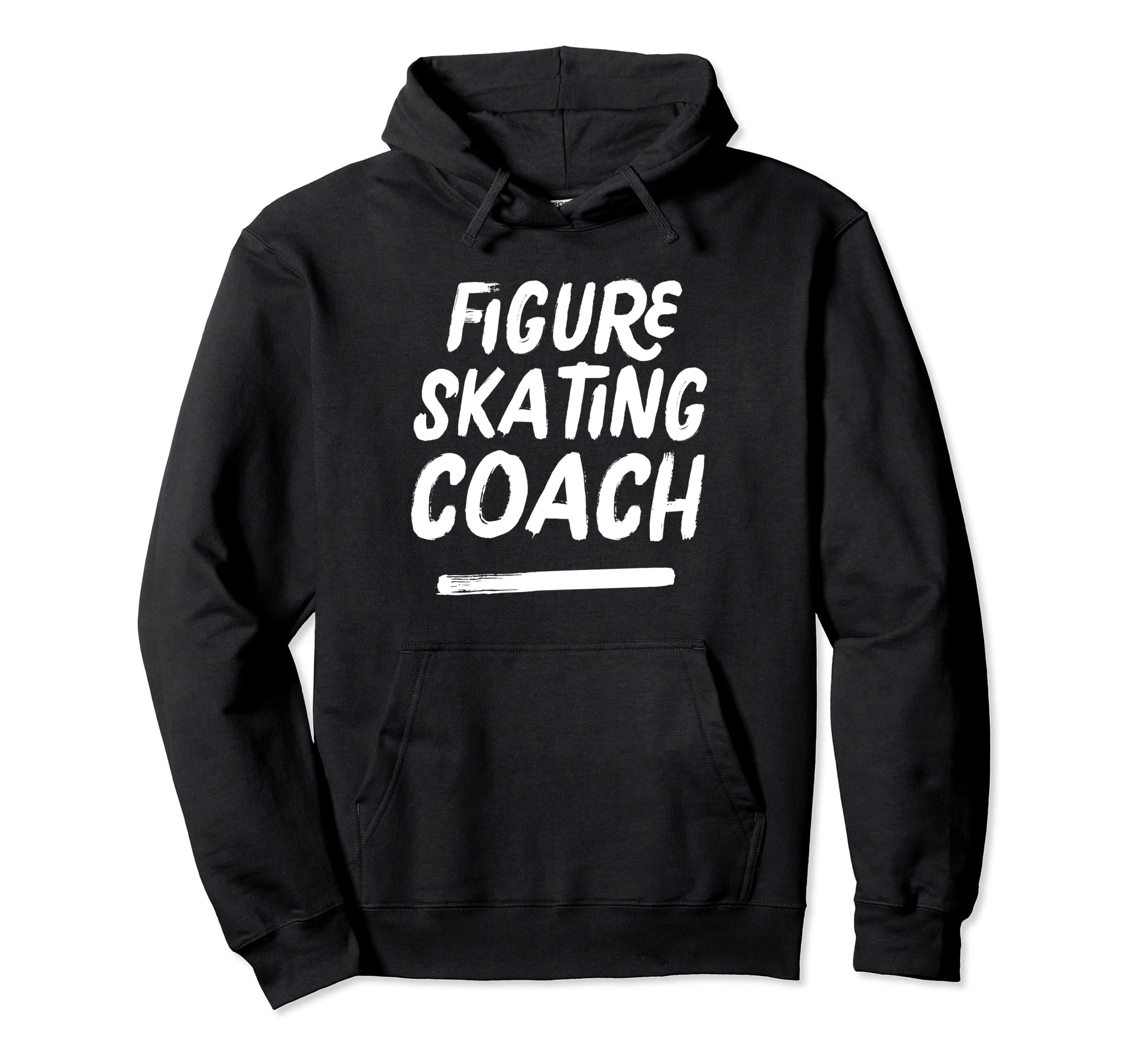 Figure Skating Coach Distressed Hoodie - Casual Everyday Wear Unisex - T-Shirt, Sweatshirt, Hoodie