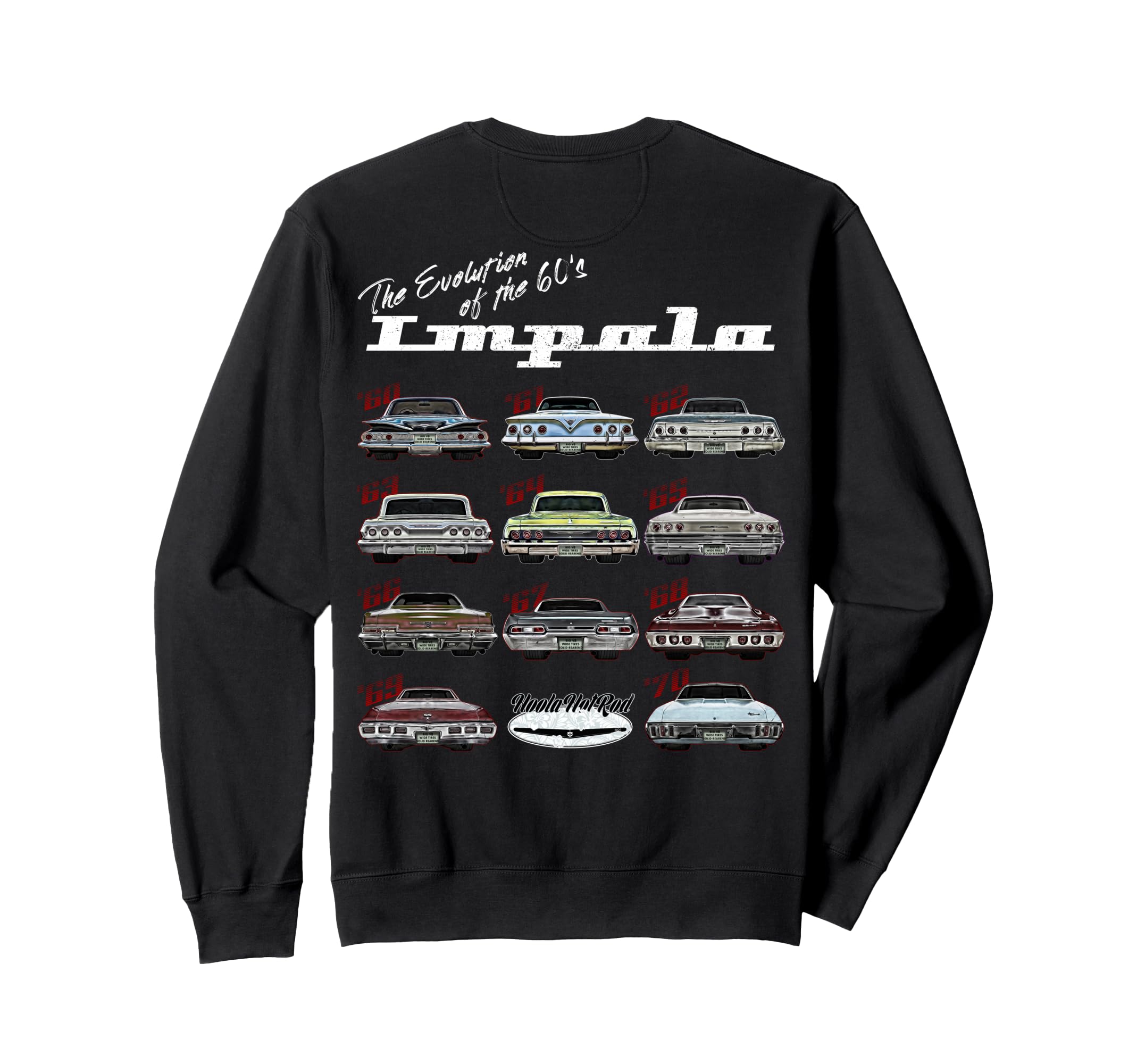 Evolution 60S Impala 1960 Hot Rod Sweatshirt - Custom Art Print Unisex - T-Shirt, Sweatshirt, Hoodie