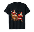 Pinup Santa Sleigh Funny Couples Whip T-Shirt - Unique Graphic Men Women - T-Shirt, Sweatshirt, Hoodie