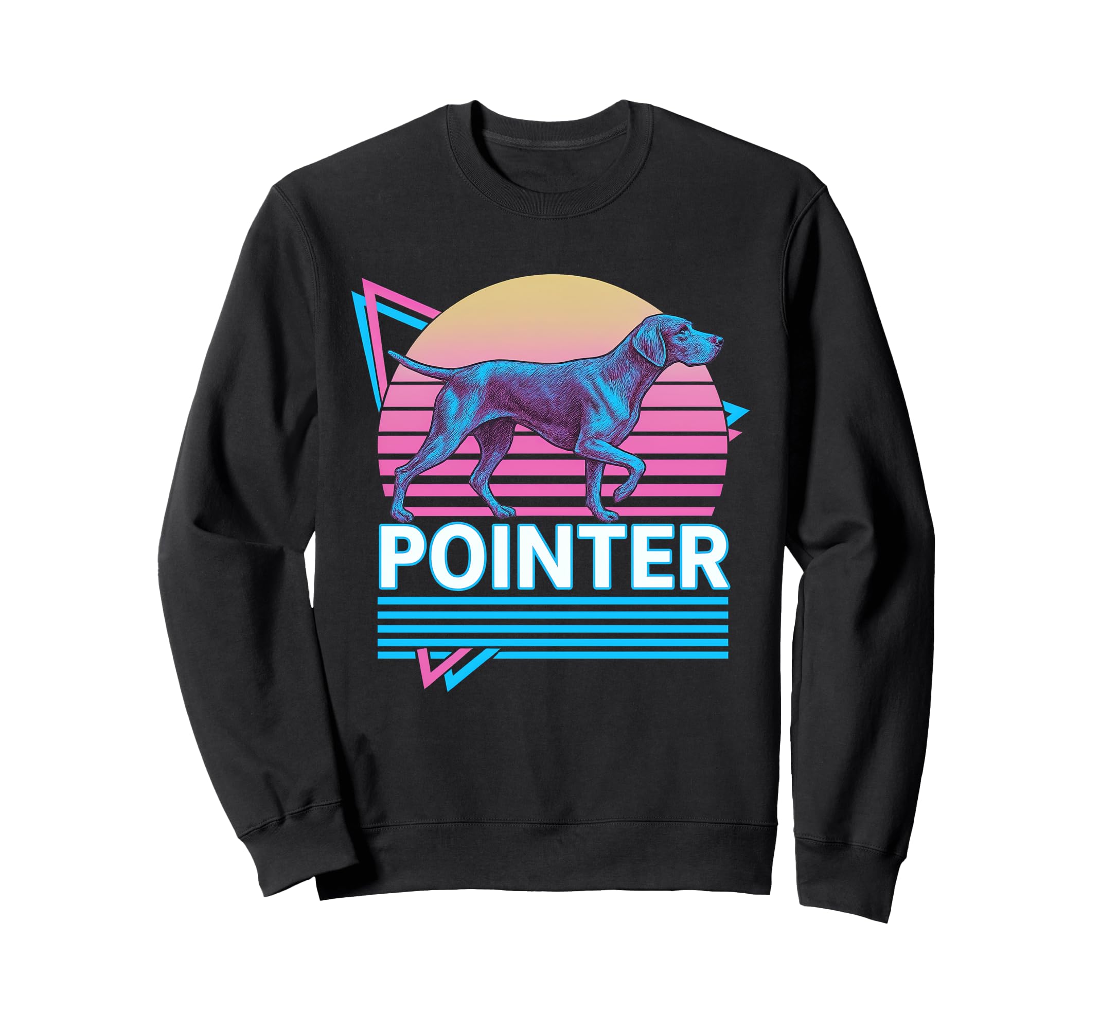 German Shorthaired Pointer Synthwave Sweatshirt - Custom Art Print Unisex - T-Shirt, Sweatshirt, Hoodie