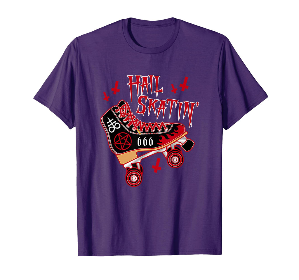 Satanic Hail Skatin Rollerskating T-Shirt - Aesthetic Graphic Men Women - T-Shirt, Sweatshirt, Hoodie