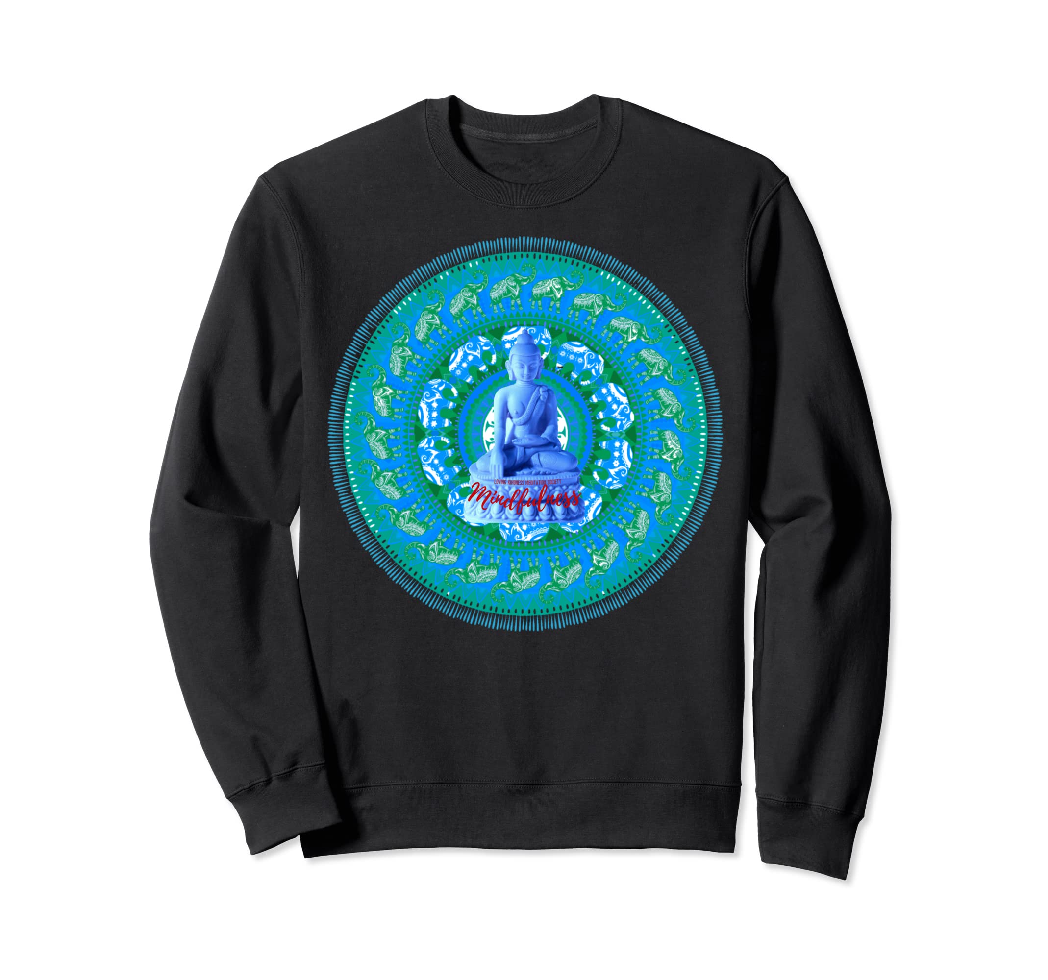 Mindfulness Buddha Spiritual Yoga Sweatshirt - Minimalist Print Men Women - T-Shirt, Sweatshirt, Hoodie