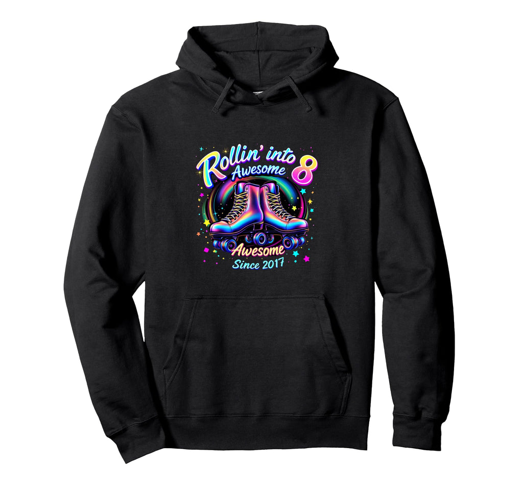 Vibrant Roller Skates Rollin Into Hoodie - Graphic Print for Adults - T-Shirt, Sweatshirt, Hoodie