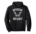 Antisocial Butterfly Introverts Hoodie - Casual Everyday Wear for Adults - T-Shirt, Sweatshirt, Hoodie