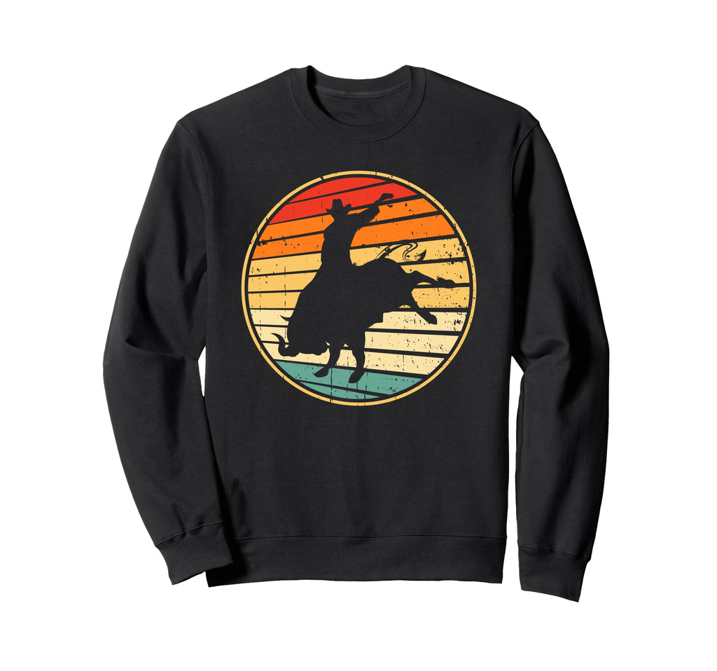 Bull Riding Western Country Cowboy Sweatshirt - Trendy Graphic for Adults - T-Shirt, Sweatshirt, Hoodie