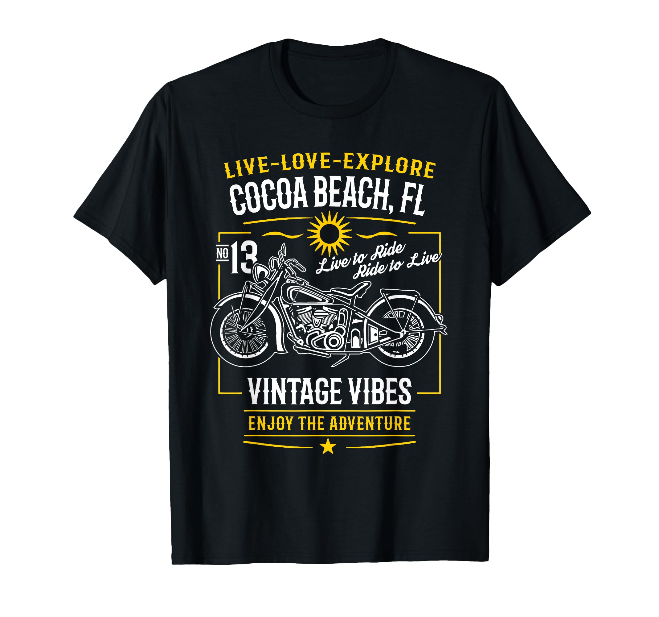 Cocoa Beach Florida Usa Adventure T-Shirt - Custom Art Print Men Women - T-Shirt, Sweatshirt, Hoodie