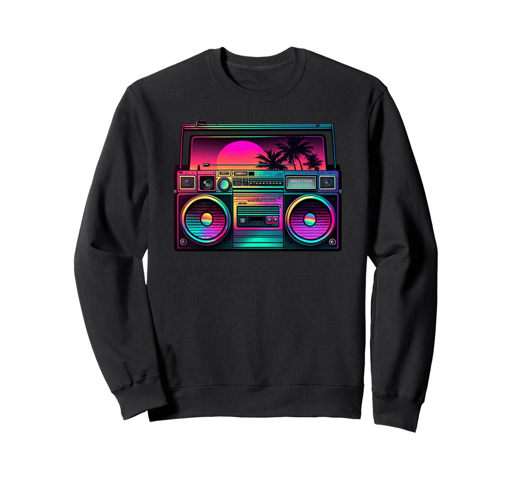 Retrowave Synthwave 80S Eighties Sweatshirt - Streetwear Style for Adults - T-Shirt, Sweatshirt, Hoodie