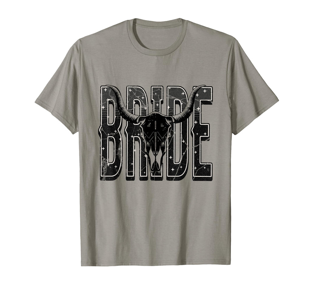 Bride Western Country Cowgirl T-Shirt - Minimalist Print Men Women - T-Shirt, Sweatshirt, Hoodie