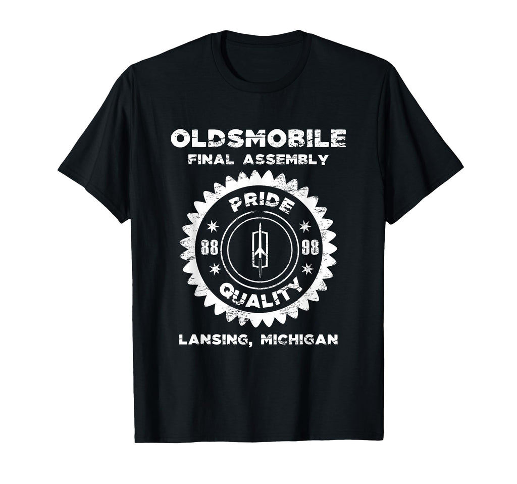 Oldsmobile Motors Final Assembly Car T-Shirt - Novelty Apparel for Adults - T-Shirt, Sweatshirt, Hoodie