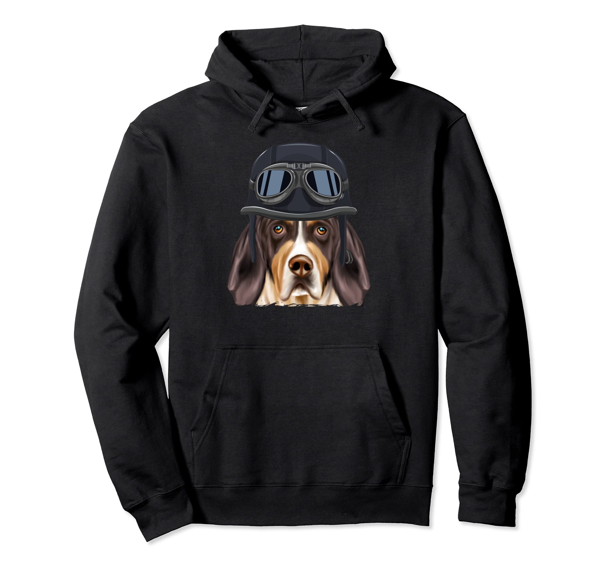 Funny Motorcycle Helmet Treeing Hoodie - Minimalist Print for Adults - T-Shirt, Sweatshirt, Hoodie