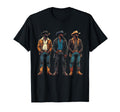 Black Cowboy Western Rodeo Melanin Black T-Shirt - Minimalist Print Unisex - T-Shirt, Sweatshirt, Hoodie