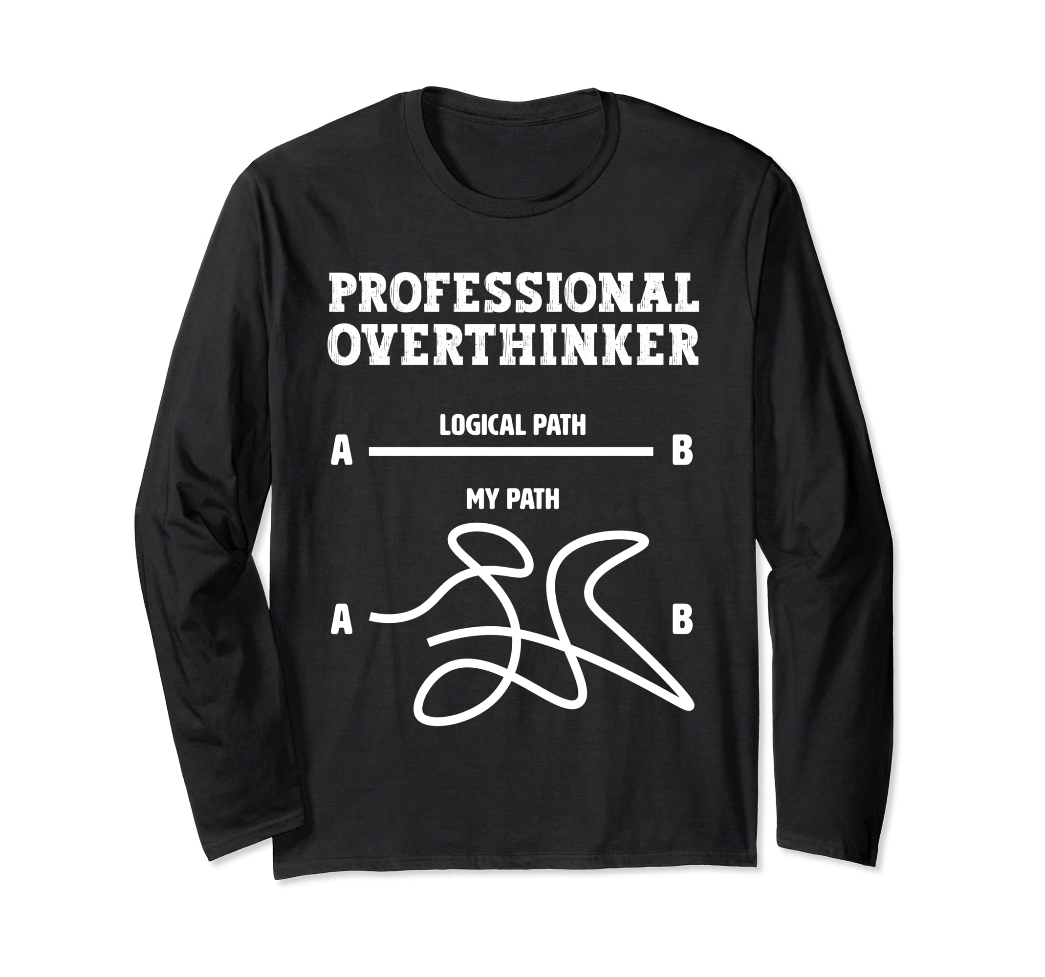 Professional Overthinker Logical T-Shirt - Streetwear Style for Adults - T-Shirt, Sweatshirt, Hoodie