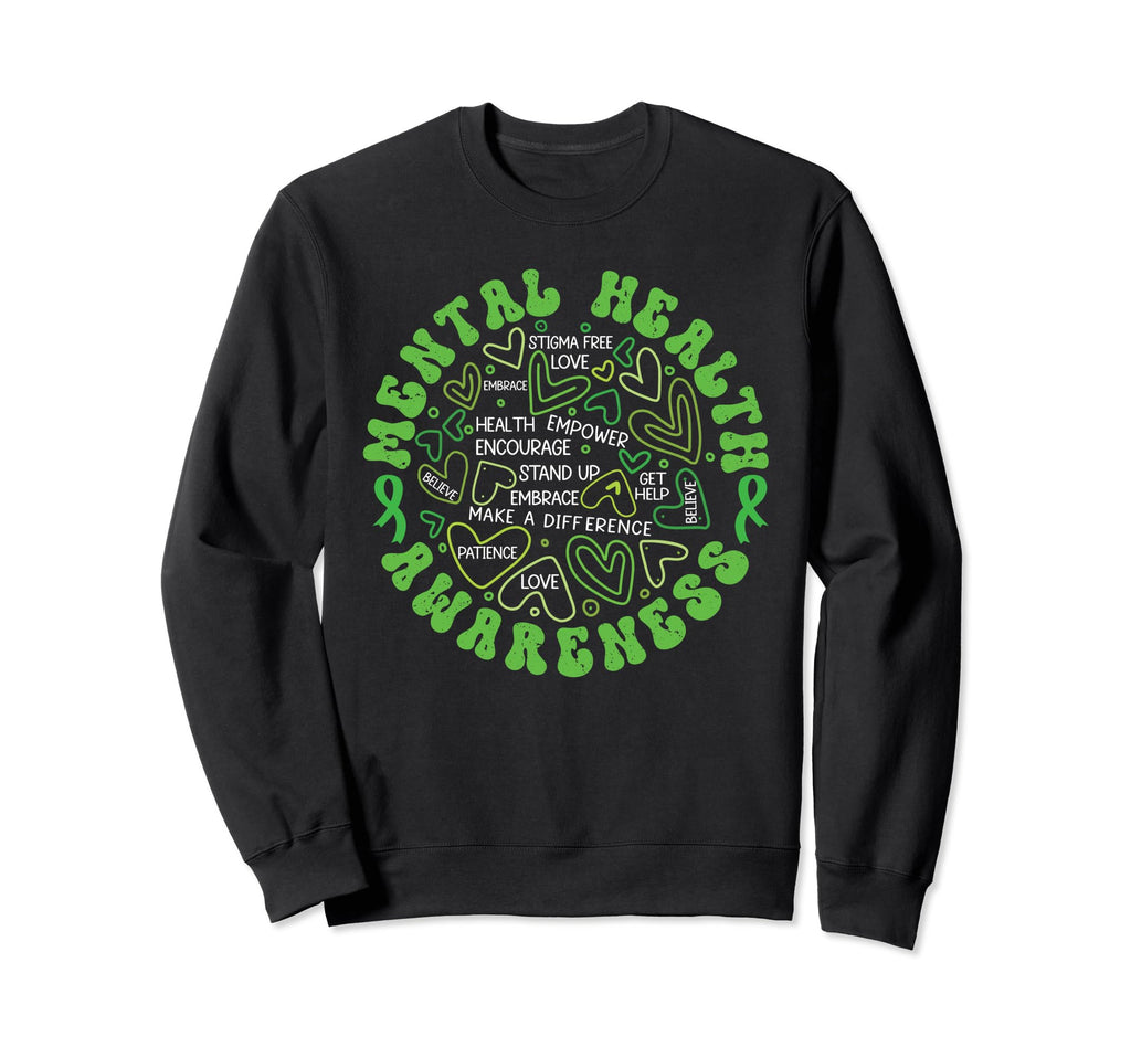 Mental Health Awareness Mental Sweatshirt - Aesthetic Graphic for Adults - T-Shirt, Sweatshirt, Hoodie