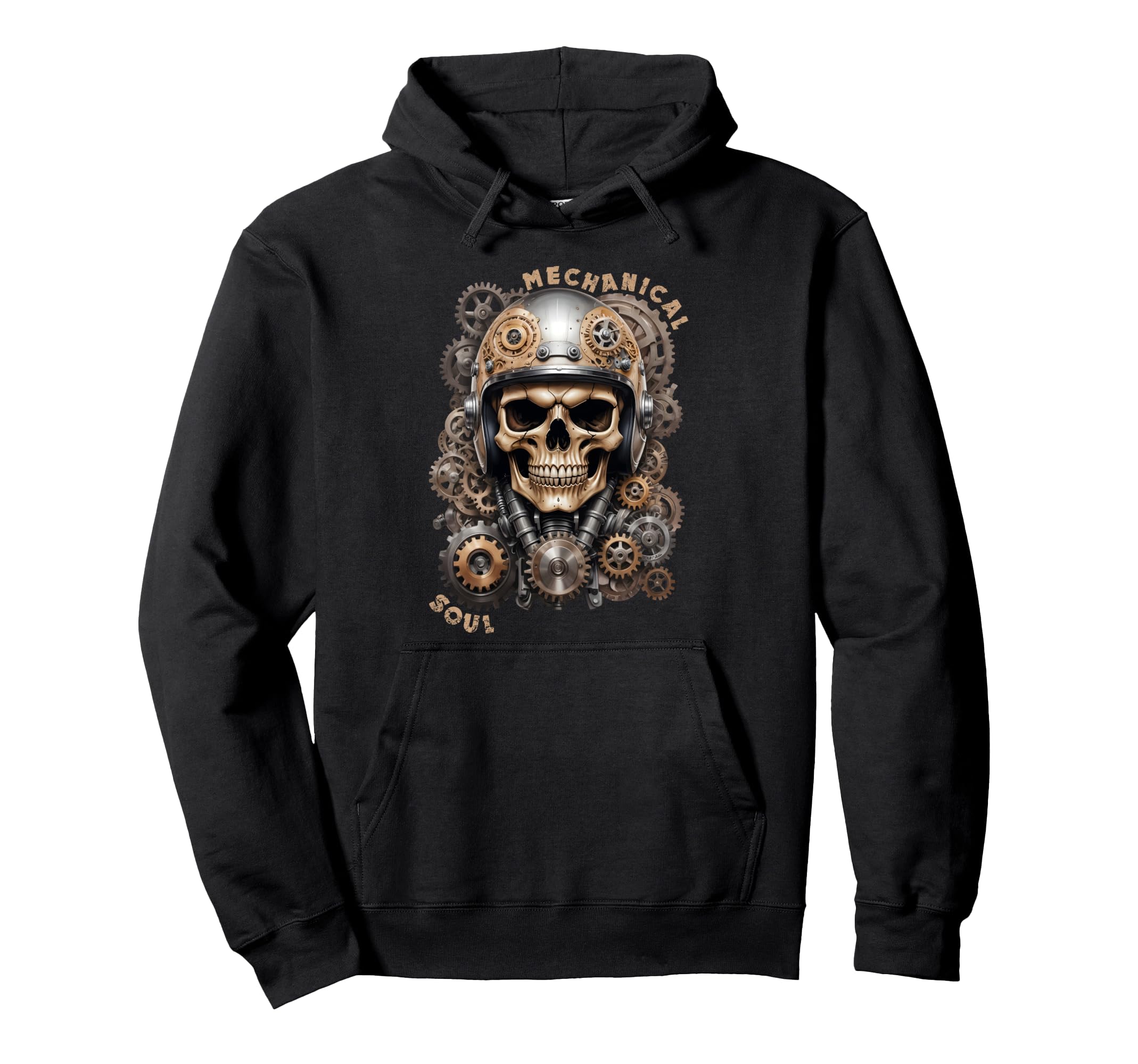 Biker Skull Rider Motorcyclist Custom Hoodie - Minimalist Print Men Women - T-Shirt, Sweatshirt, Hoodie