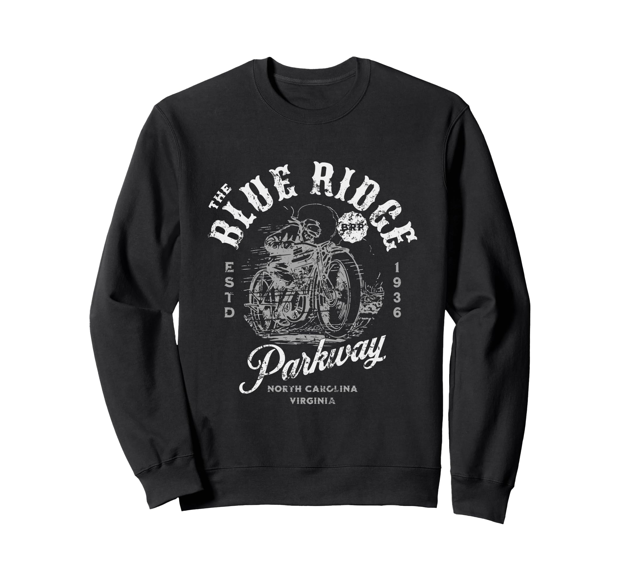 Blue Ridge Parkway Motorcycle Sweatshirt - Trendy Graphic Men Women - T-Shirt, Sweatshirt, Hoodie