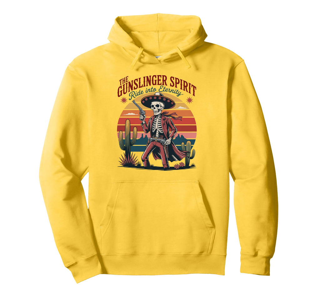 Day Dead Western Gunslinger Spirit Hoodie - Aesthetic Graphic Men Women - T-Shirt, Sweatshirt, Hoodie