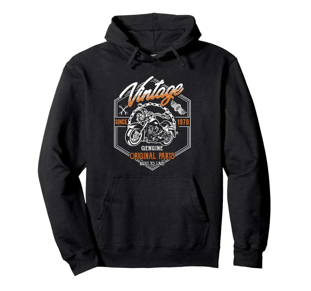 Birthday 1970 Gift Motorcycle 55 Years Hoodie - Custom Art Print Men Women - T-Shirt, Sweatshirt, Hoodie