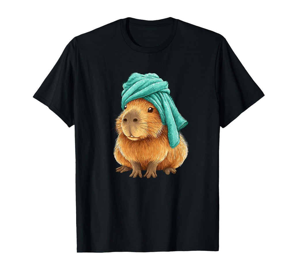 Capybara Spa Towel Turban Self Care T-Shirt - Streetwear Style Unisex - T-Shirt, Sweatshirt, Hoodie