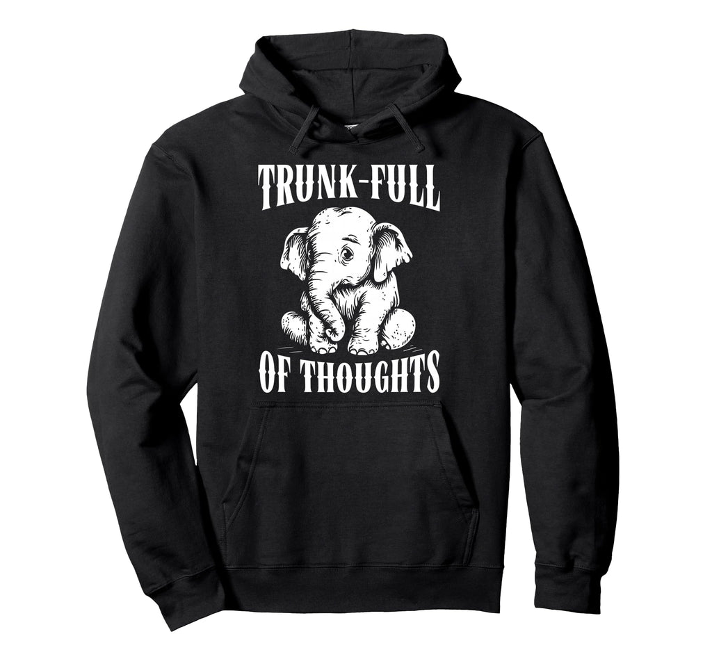 Thoughtful Elephant Overthinkers Hoodie - Minimalist Print Unisex - T-Shirt, Sweatshirt, Hoodie