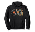 Old School Og Hip Hop Vinyl Cds Tapes 80S Hoodie - Trendy Graphic Unisex - T-Shirt, Sweatshirt, Hoodie