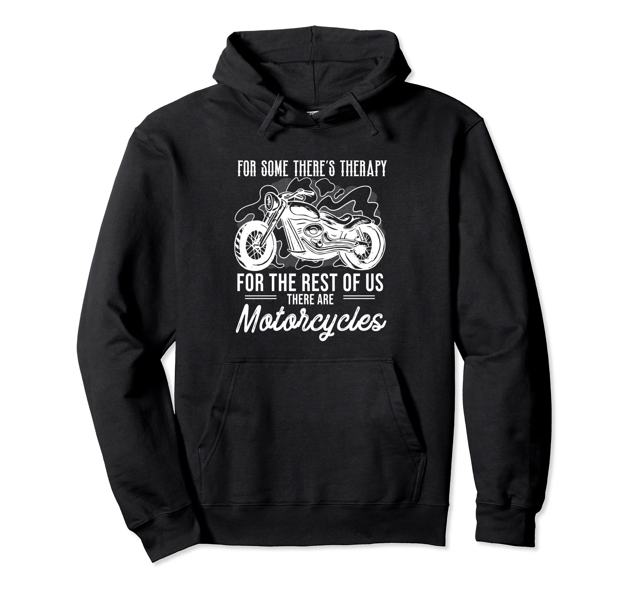 Funny Biker Therapy Motorcycles Hoodie - Unique Graphic Men Women - T-Shirt, Sweatshirt, Hoodie