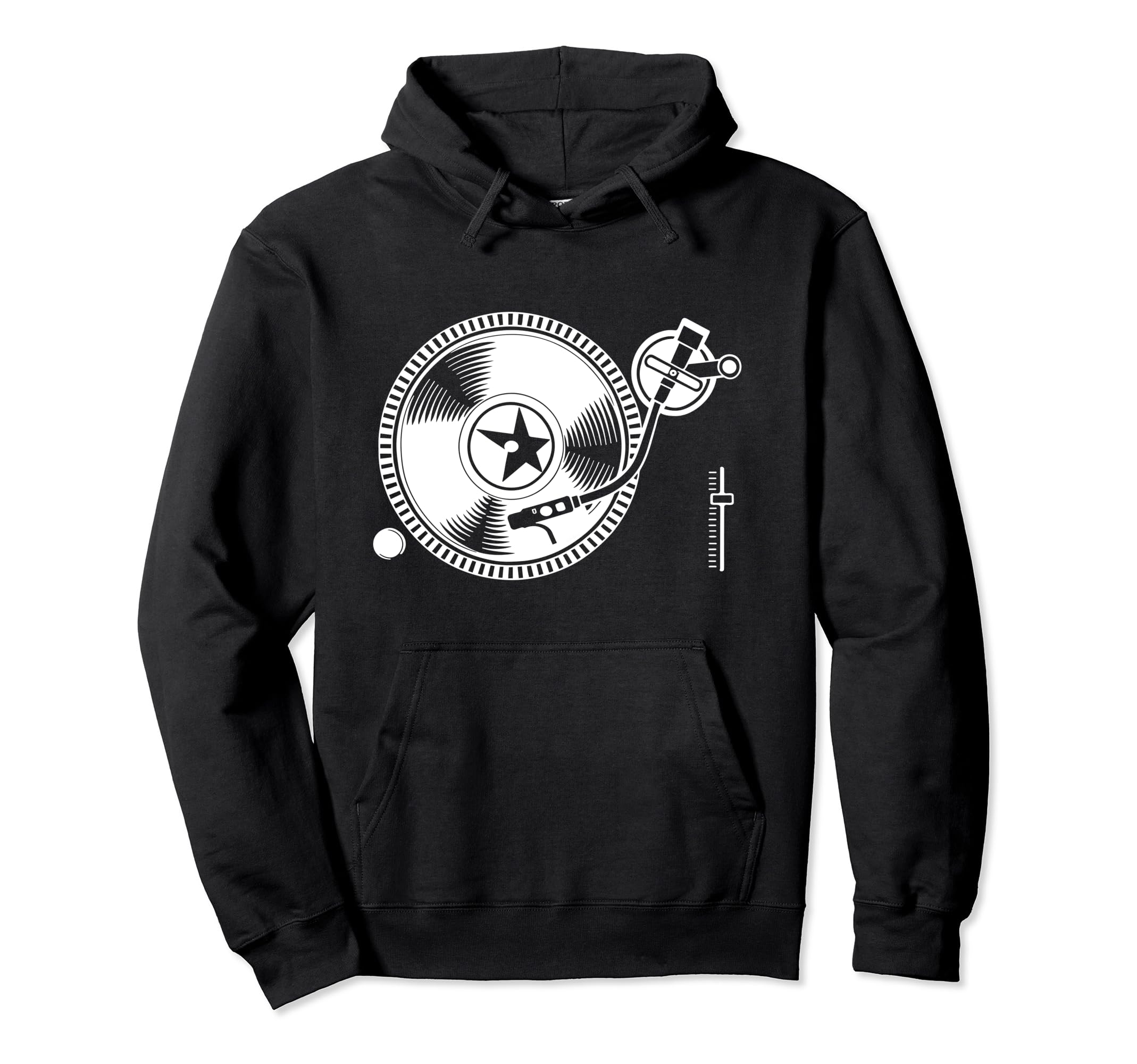 Dj Disc Jockey Vinyl Record Player Hoodie - Novelty Apparel for Adults - T-Shirt, Sweatshirt, Hoodie