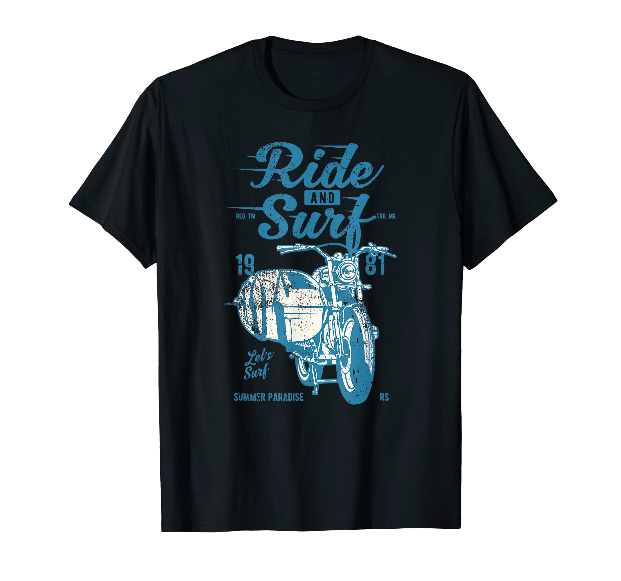 Surf And Ride Surf Board T-Shirt - Casual Everyday Wear for Adults - T-Shirt, Sweatshirt, Hoodie