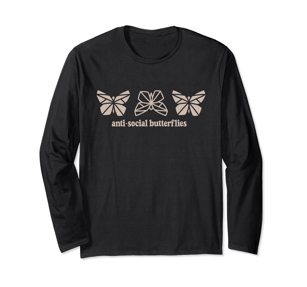 Antisocial Butterflies Origami T-Shirt - Unique Graphic Men Women - T-Shirt, Sweatshirt, Hoodie
