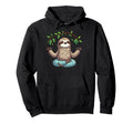 Meditation Sloth Yoga Pose Relaxing Hoodie - Novelty Apparel for Adults - T-Shirt, Sweatshirt, Hoodie