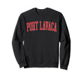 Port Lavaca Tx Distressed Red Sweatshirt - Streetwear Style Men Women - T-Shirt, Sweatshirt, Hoodie