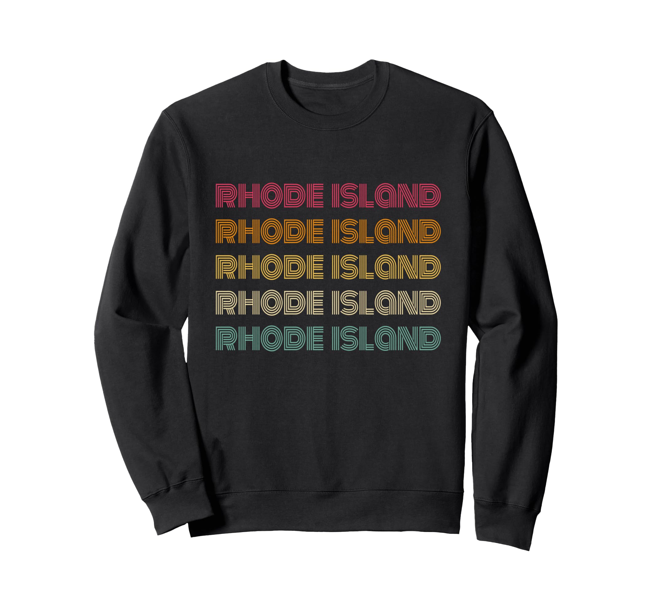 Rhode Island 70S 80S Throwback Sweatshirt - Aesthetic Graphic Unisex - T-Shirt, Sweatshirt, Hoodie