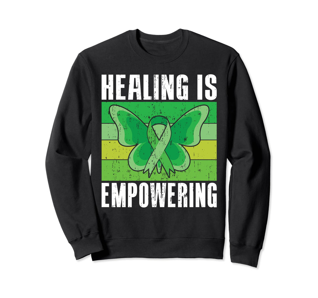 Healing Is Empowering Mental Health Sweatshirt - Unique Graphic Men Women - T-Shirt, Sweatshirt, Hoodie