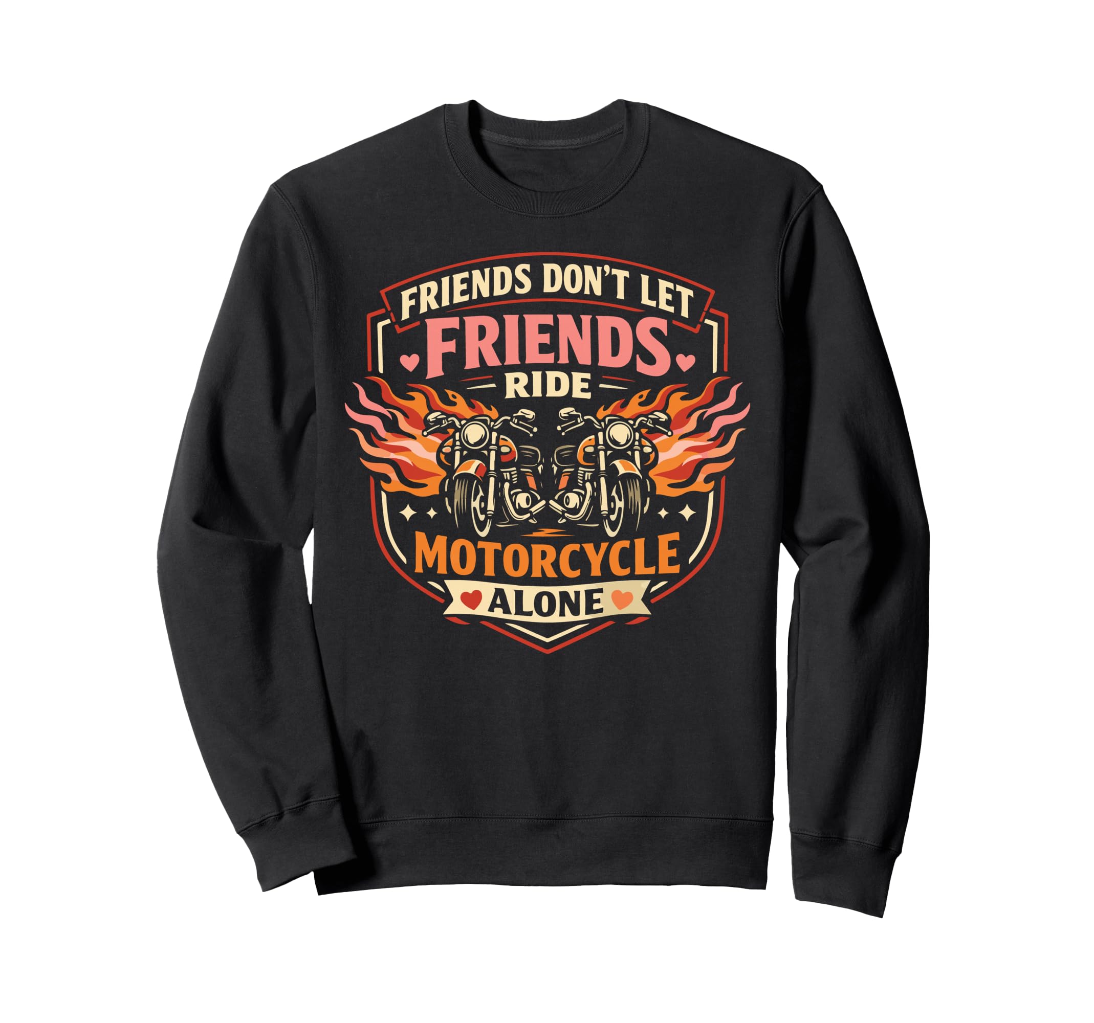 Motorcycle Biker Friends Besties Sweatshirt - Streetwear Style Men Women - T-Shirt, Sweatshirt, Hoodie