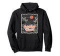 Catching Waves Synthwave Waveform Hoodie - Fun Novelty Design for Adults - T-Shirt, Sweatshirt, Hoodie