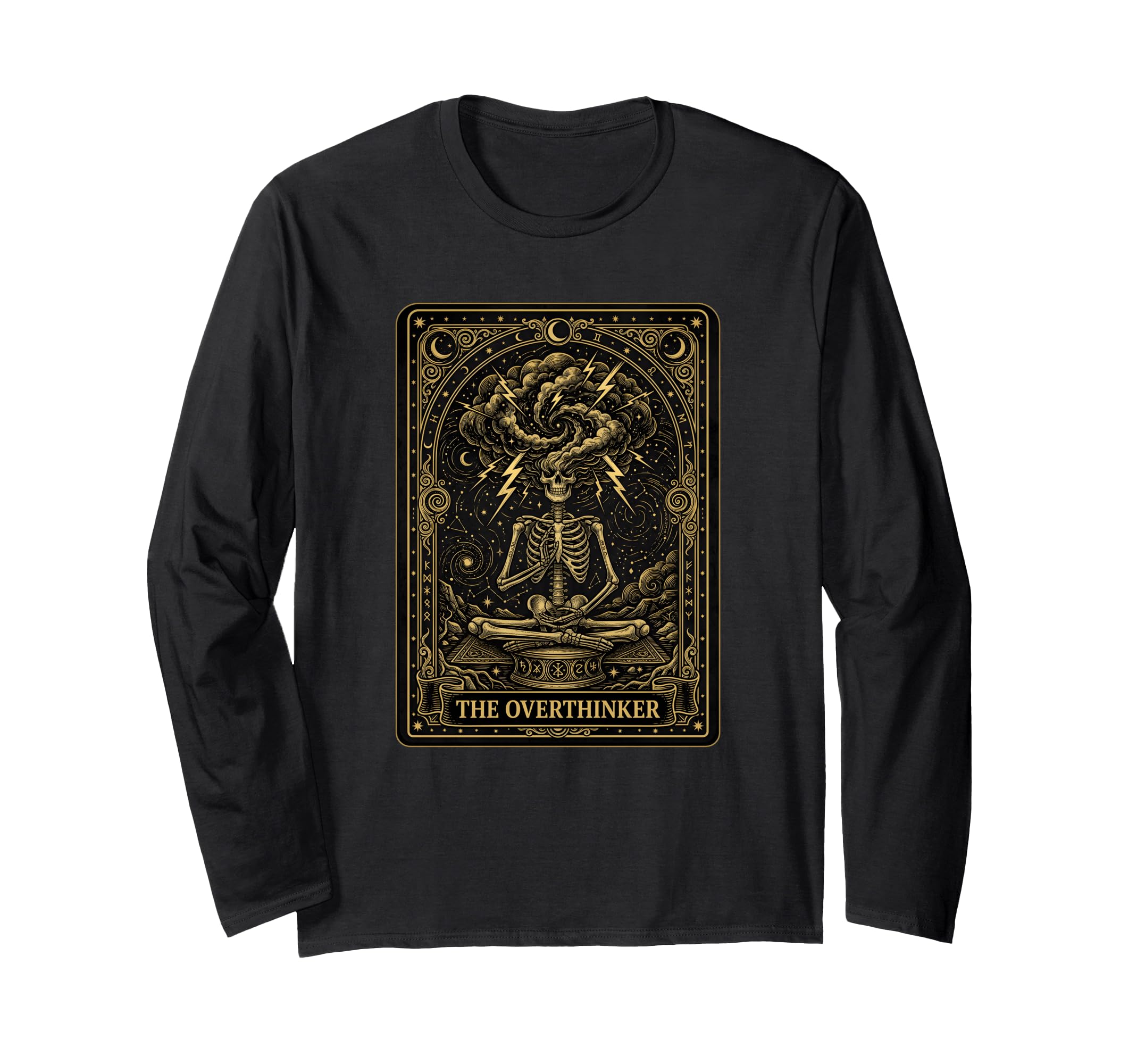 Funny Tarot Card Overthinker T-Shirt - Casual Everyday Wear Unisex - T-Shirt, Sweatshirt, Hoodie