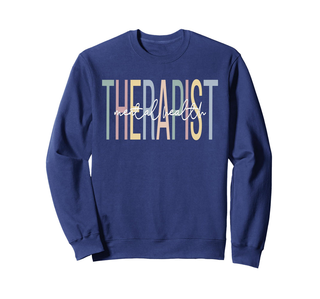 Mental Health Therapist Boho Mental Sweatshirt - Unique Graphic for Adults - T-Shirt, Sweatshirt, Hoodie