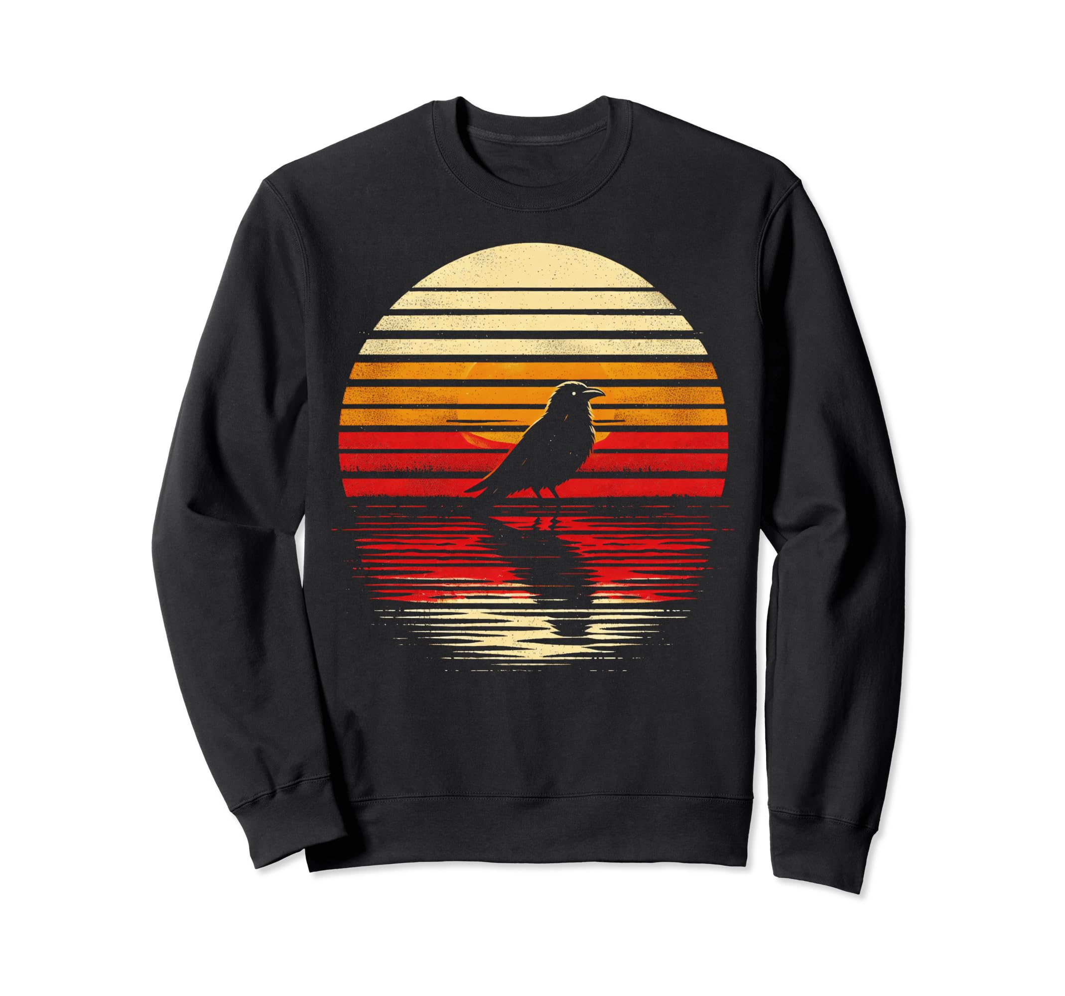 Blackbird Bird Sunset Safari 70S Sweatshirt - Casual Everyday Wear Unisex - T-Shirt, Sweatshirt, Hoodie