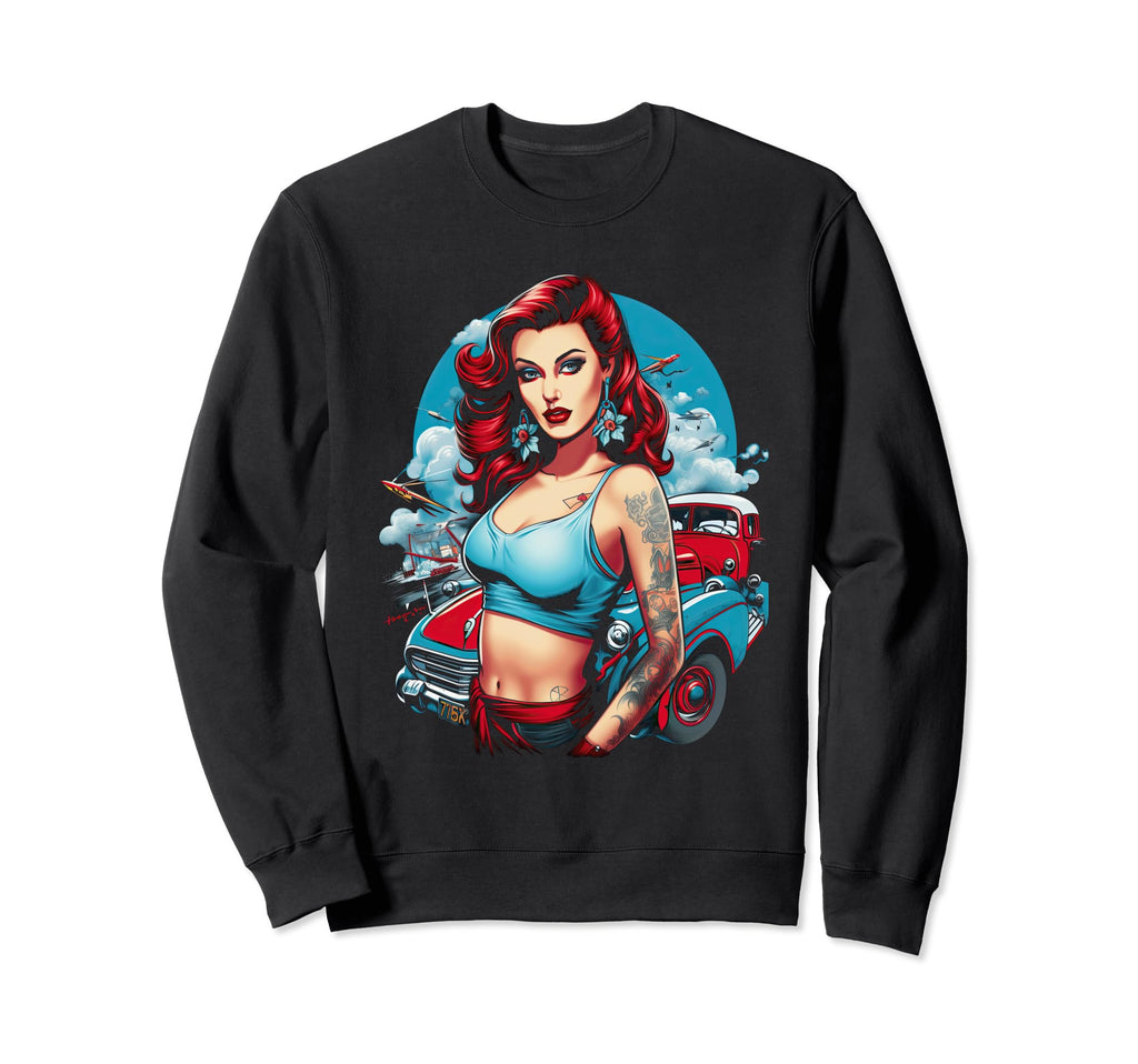 Pinup Pin Up Sweatshirt - Streetwear Style Unisex - T-Shirt, Sweatshirt, Hoodie