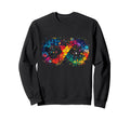 Autistic Pride Glowing Infinity Sweatshirt - Unique Graphic for Adults - T-Shirt, Sweatshirt, Hoodie
