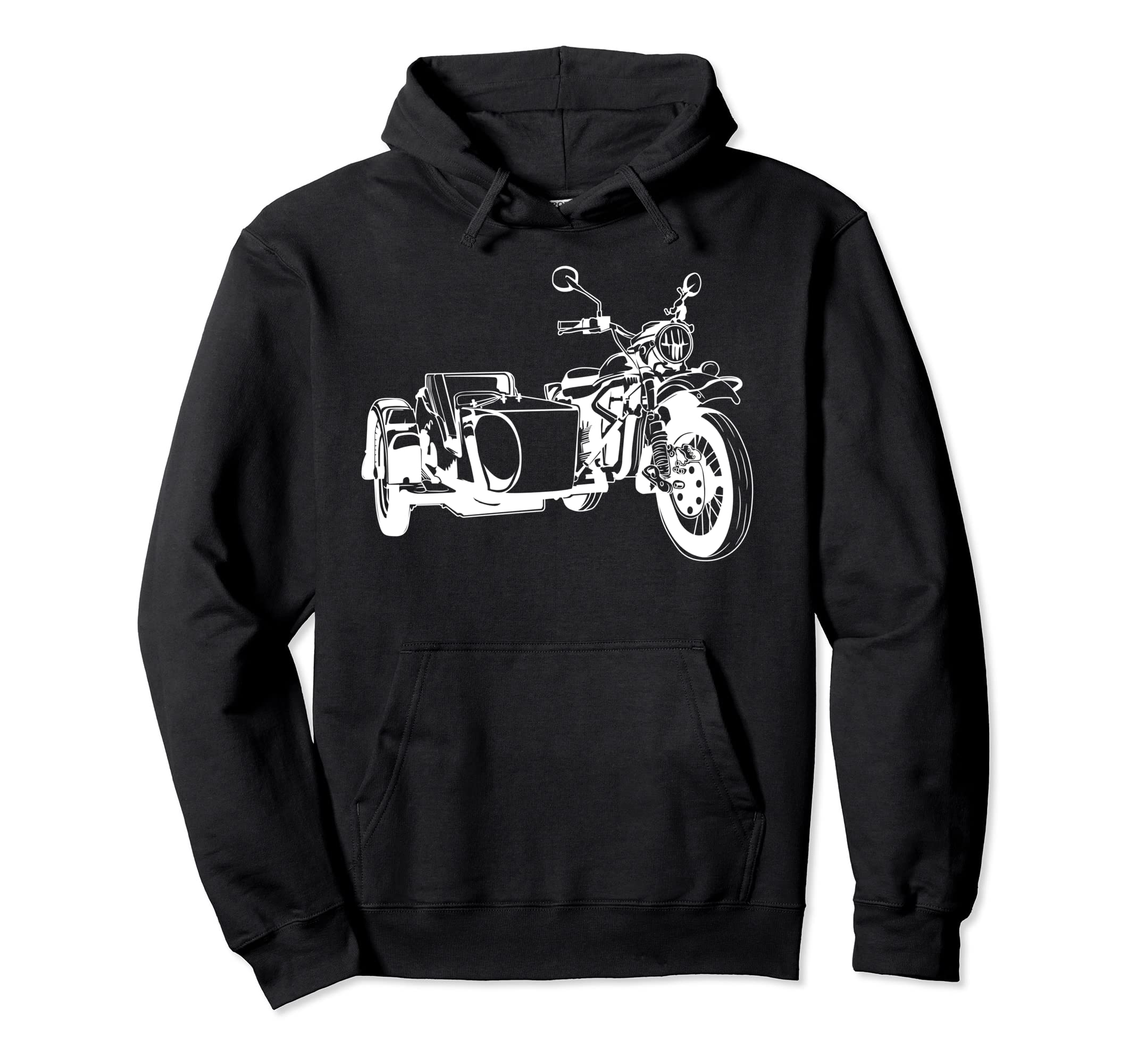 Sidecar Motorcycle 3 Wheel Motorbike Hoodie - Novelty Apparel Men Women - T-Shirt, Sweatshirt, Hoodie