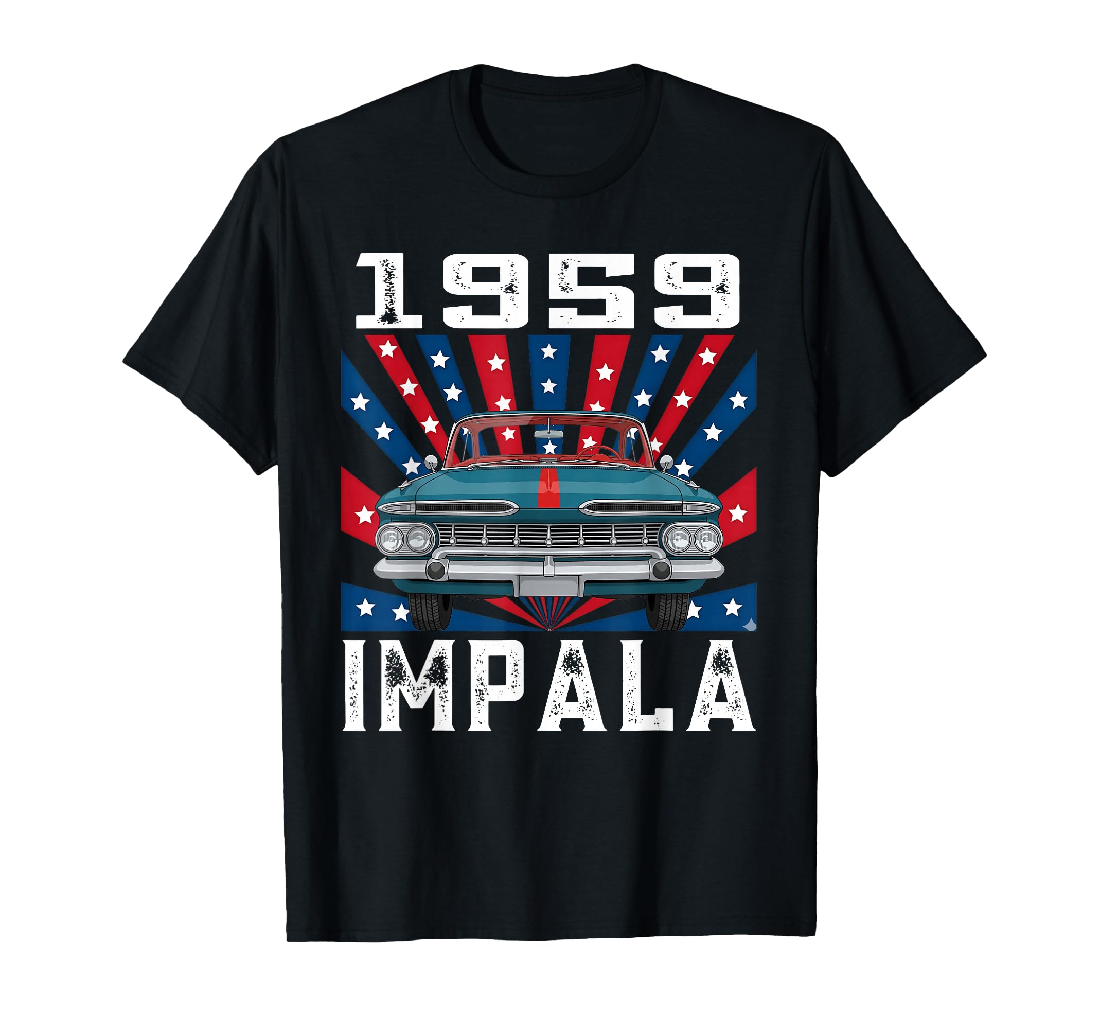 1959 59 Impala Old School Muscle Car T-Shirt - Minimalist Print for Adults - T-Shirt, Sweatshirt, Hoodie