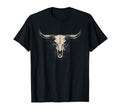 Boho Cow Skull Cowgirl Cowboy Western T-Shirt - Trendy Graphic for Adults - T-Shirt, Sweatshirt, Hoodie