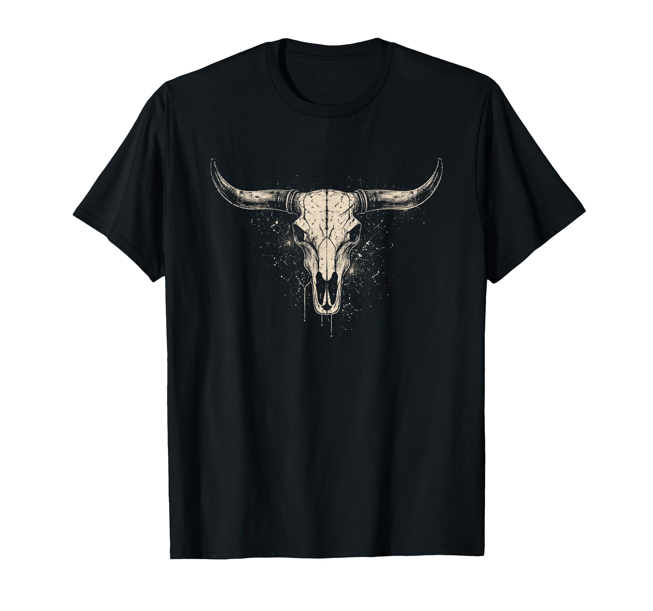 Boho Cow Skull Cowgirl Cowboy Western T-Shirt - Trendy Graphic for Adults - T-Shirt, Sweatshirt, Hoodie