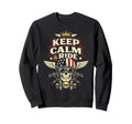 Motorcycle Biker Keep Calm Ride Sweatshirt - Streetwear Style Men Women - T-Shirt, Sweatshirt, Hoodie