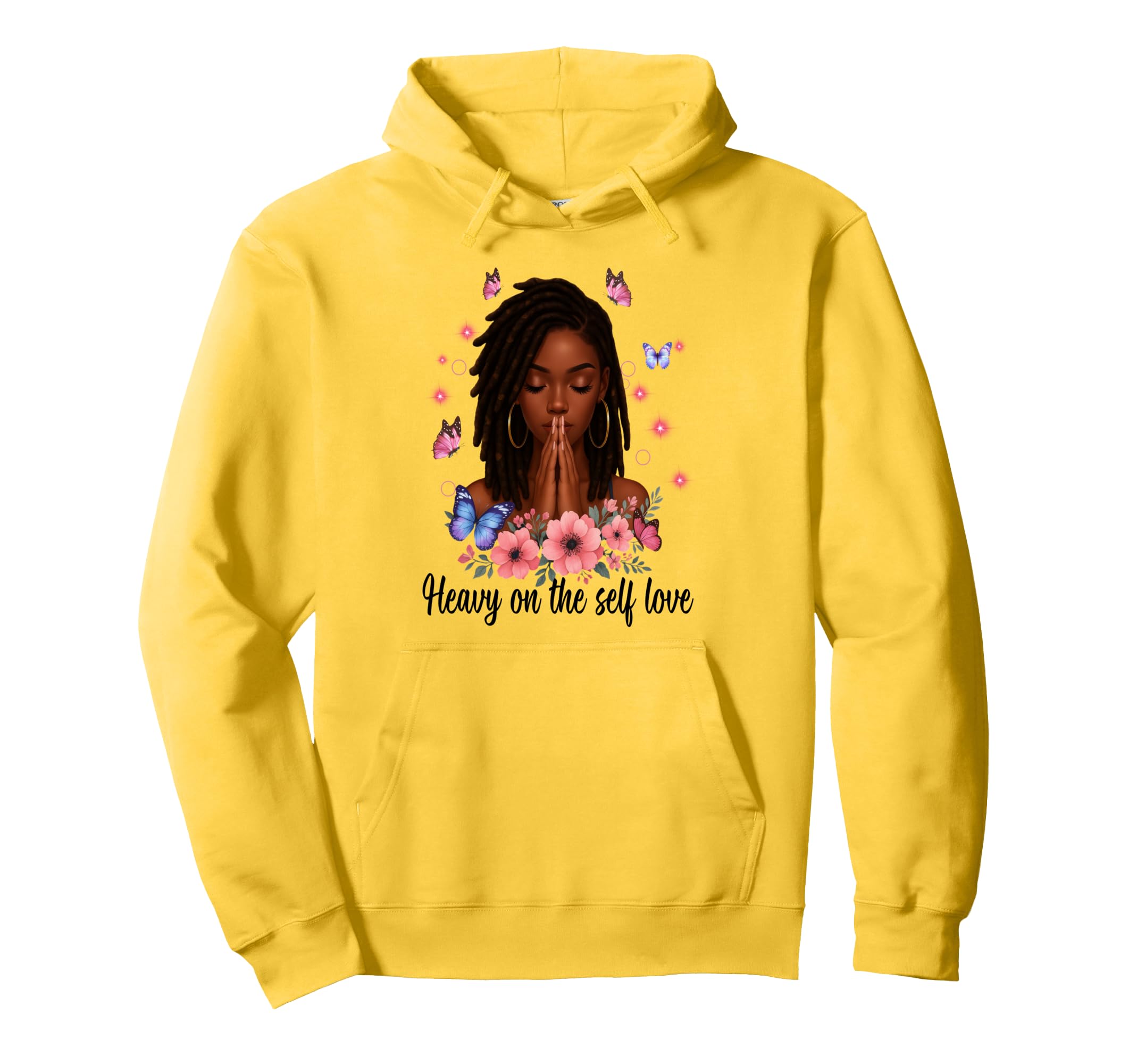 Heavy Self Love Self Care New Mom Hoodie - Fun Novelty Design for Adults - T-Shirt, Sweatshirt, Hoodie