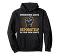 Sarcastic Anti Social Introvert Hoodie - Minimalist Print for Adults - T-Shirt, Sweatshirt, Hoodie