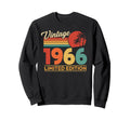 1966 60Th Birthday Rock Band Sweatshirt - Minimalist Print for Adults - T-Shirt, Sweatshirt, Hoodie