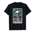 Overthinker Skeleton Tarot Card Funny T-Shirt - Minimalist Print Men Women - T-Shirt, Sweatshirt, Hoodie