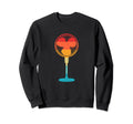 Fan Silhouette 70S 80S Distressed Sweatshirt - Graphic Print for Adults - T-Shirt, Sweatshirt, Hoodie